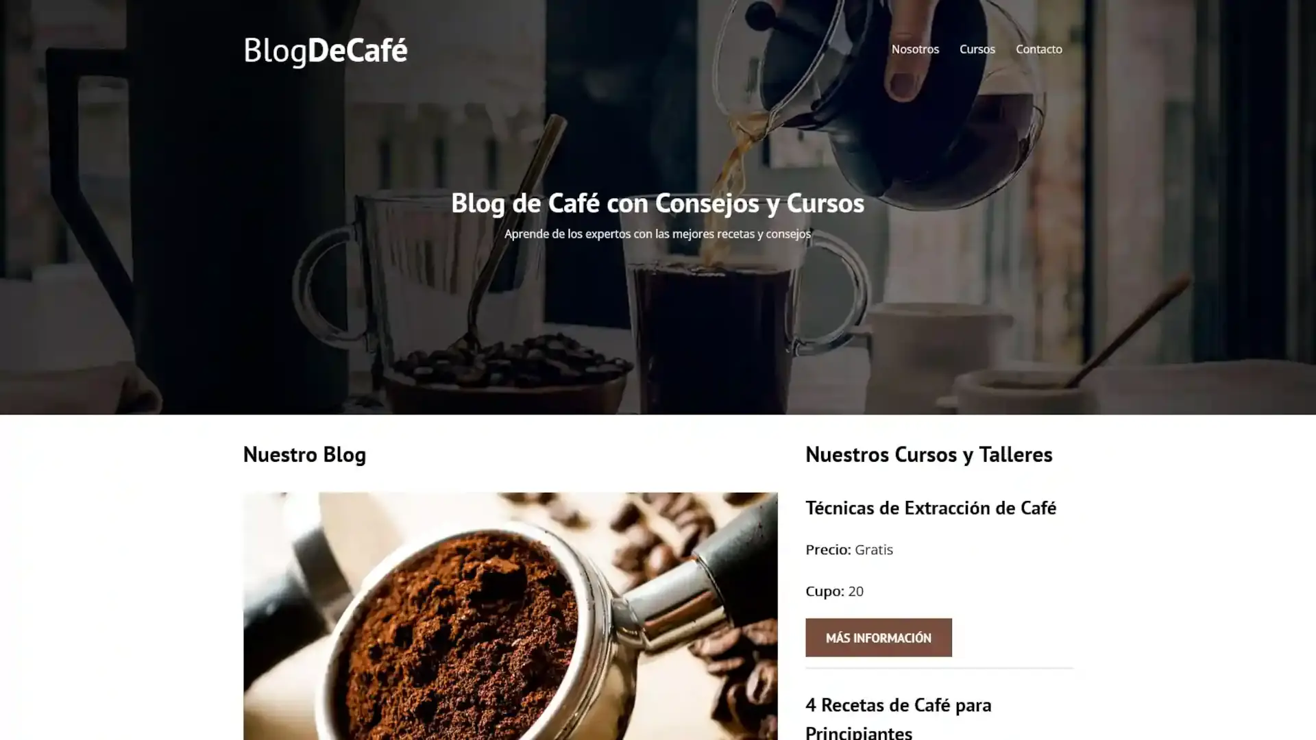 Blog cafe